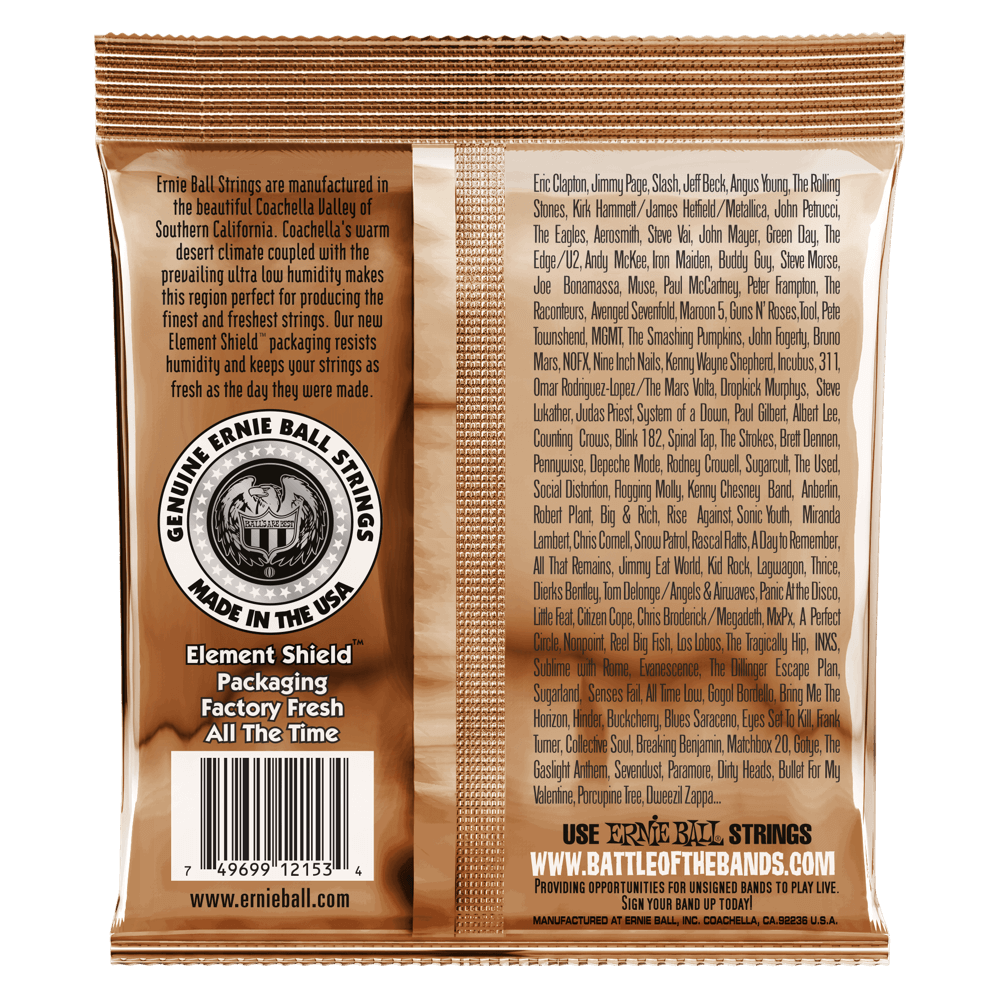 Ernie Ball P02153 EARTHWOOD PHOSPHOR BRONZE LIGHT