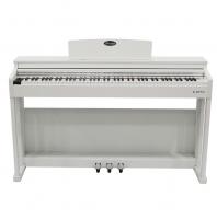 Цифровое пианино Beisite B-89 Pro WH белый, 88 клавиш, корпусное с крышкой, стойка, педали
