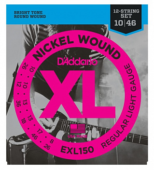 D'Addario EXL150 10-46 RG/LT струны на электрогитару