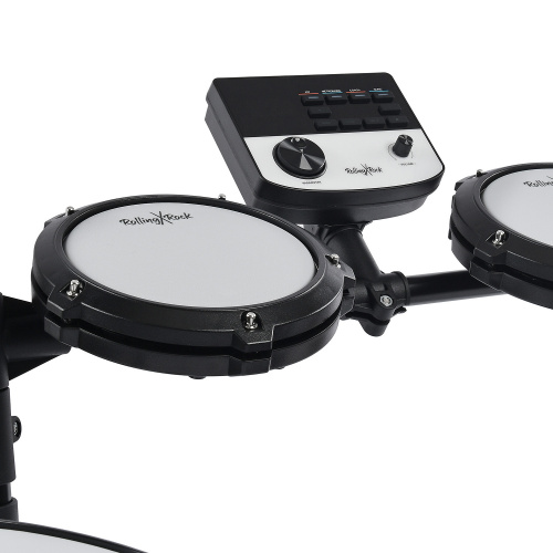 Rolling Rock MT-200A электронная ударная установка черный цвет с наушниками, барабанными палочками и стулом барабанщика