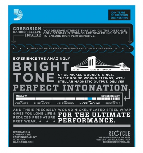 D'Addario EXL117 11-56 M/X-Heavy струны на электрогитару