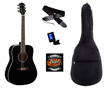 Colombo LF-4111 EQ BK SET гитарный комплект электроакустика