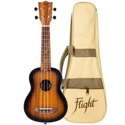 Flight NUS380 AMBER укулеле сопрано с чехлом