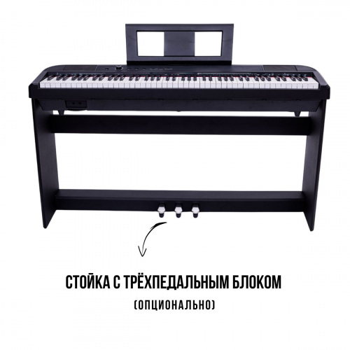 Компактное цифровое пианино Beisite S-198 Pro Lite BK черный 88 клавиш, педаль сустейн и блок питания в комплекте
