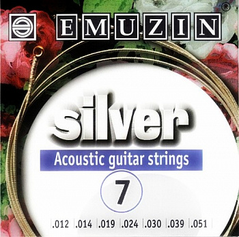 Emuzin silver 7А222 12-51 струны на 7-ую акустику