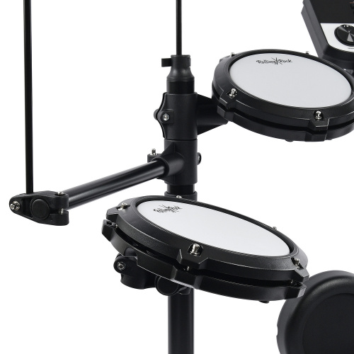 Rolling Rock MT-200A электронная ударная установка черный цвет с наушниками, барабанными палочками и стулом барабанщика