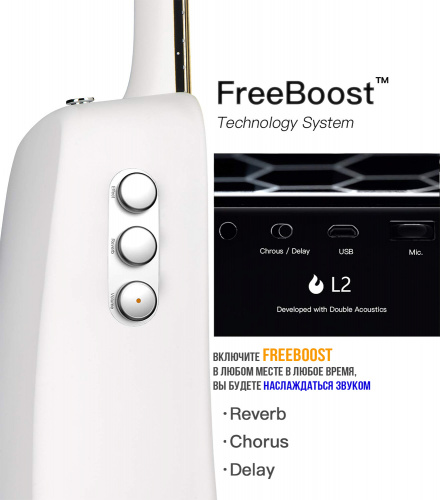 LAVA ME-2 WH FREEBOOST 3/4 гитара электроакустика и футляр
