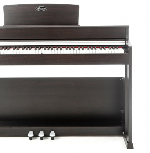 Цифровое пианино электронное Beisite B-808 Pro BN коричневое, 88 клавиш рояльного типа, клавиатура полновзвешенная