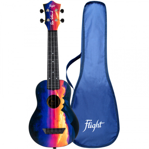 Flight TUS EE SUNSET укулеле сопрано и чехол