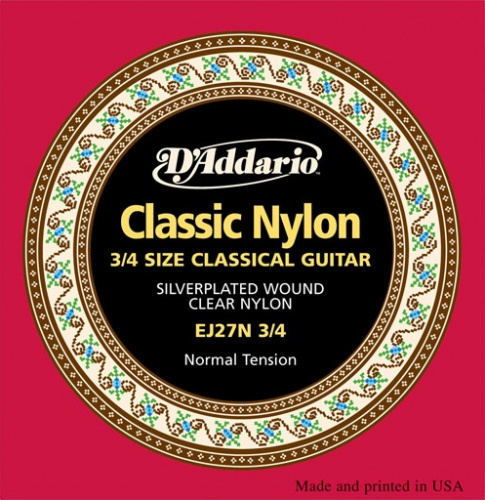 D'Addario EJ27N 3/4 струны на классику 3/4