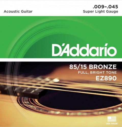 D'Addario EZ890 Super Light 9-45 струны на акустику