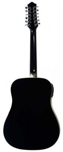 Flight D-200/12 EQ BK гитара электроакустическая
