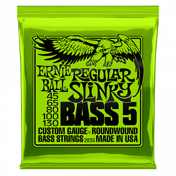 Ernie Ball 2836 45-130 Regular струны на 5-ую бас гитару